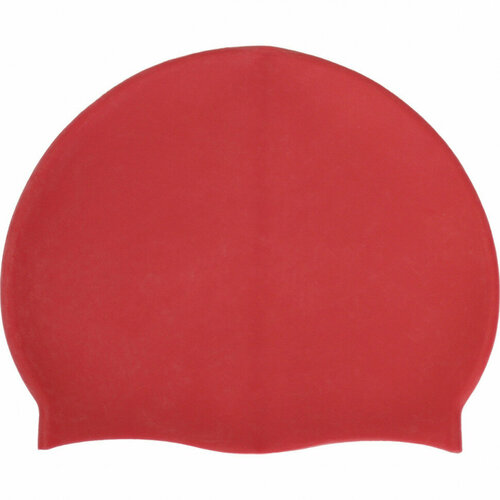 Шапочка для плавания силиконовая Взрослая E42799 (красная)