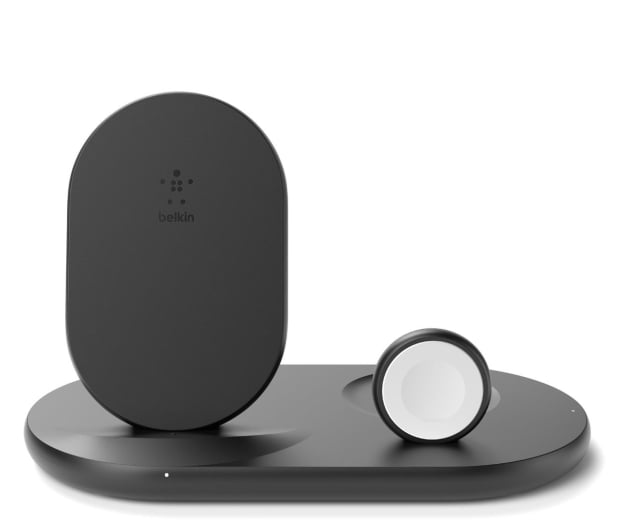 Беспроводное зарядное устройство Belkin Boost Charge 3-in-1 Wireless Charger for Apple Devices, мощность Qi: 7.5 Вт, черный