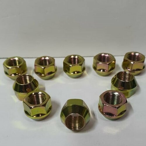 Гайка колёсная 1/2 20, 16мм, конус, под 19 ключ, 10 штук