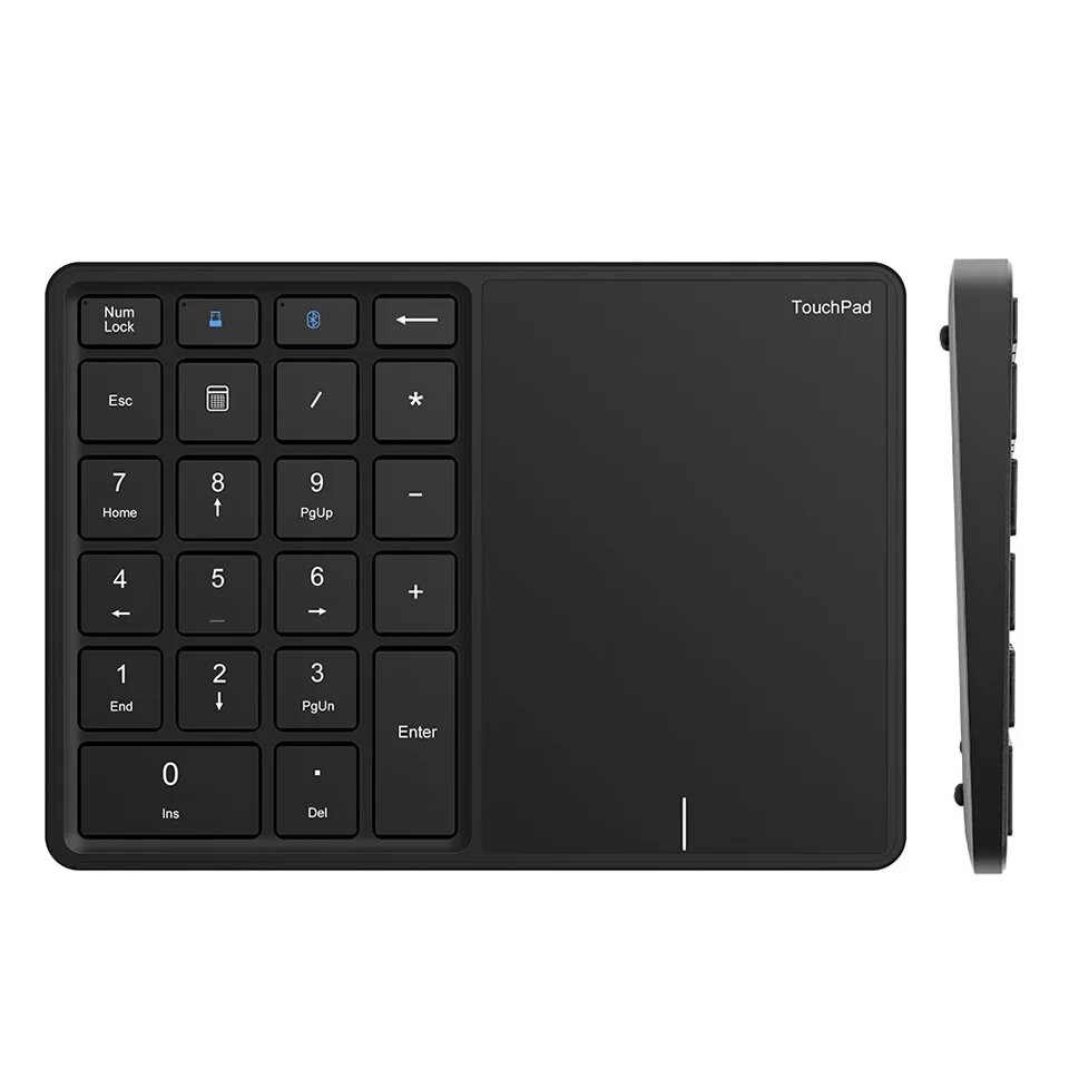 HKZA Mini Bluetooth мини-клавиатура 22 клавиши, Черный, with Original Box