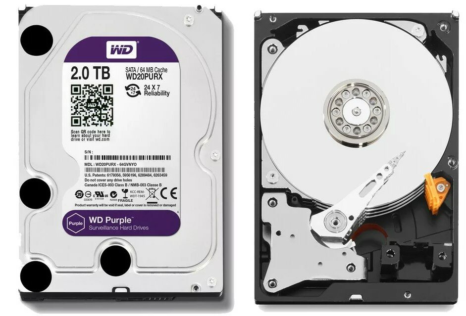 2Tb Жесткий диск WD Purple WD20PURX — фото 1