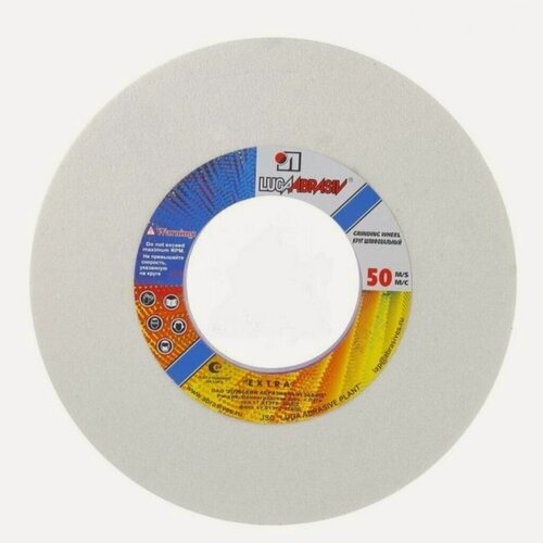 Изображение товара Круг шлифовально-точильный LugaAbrasiv, диаметр 250х40 мм, d76 мм, 25A, 40, белый, K, L 50 м/с V