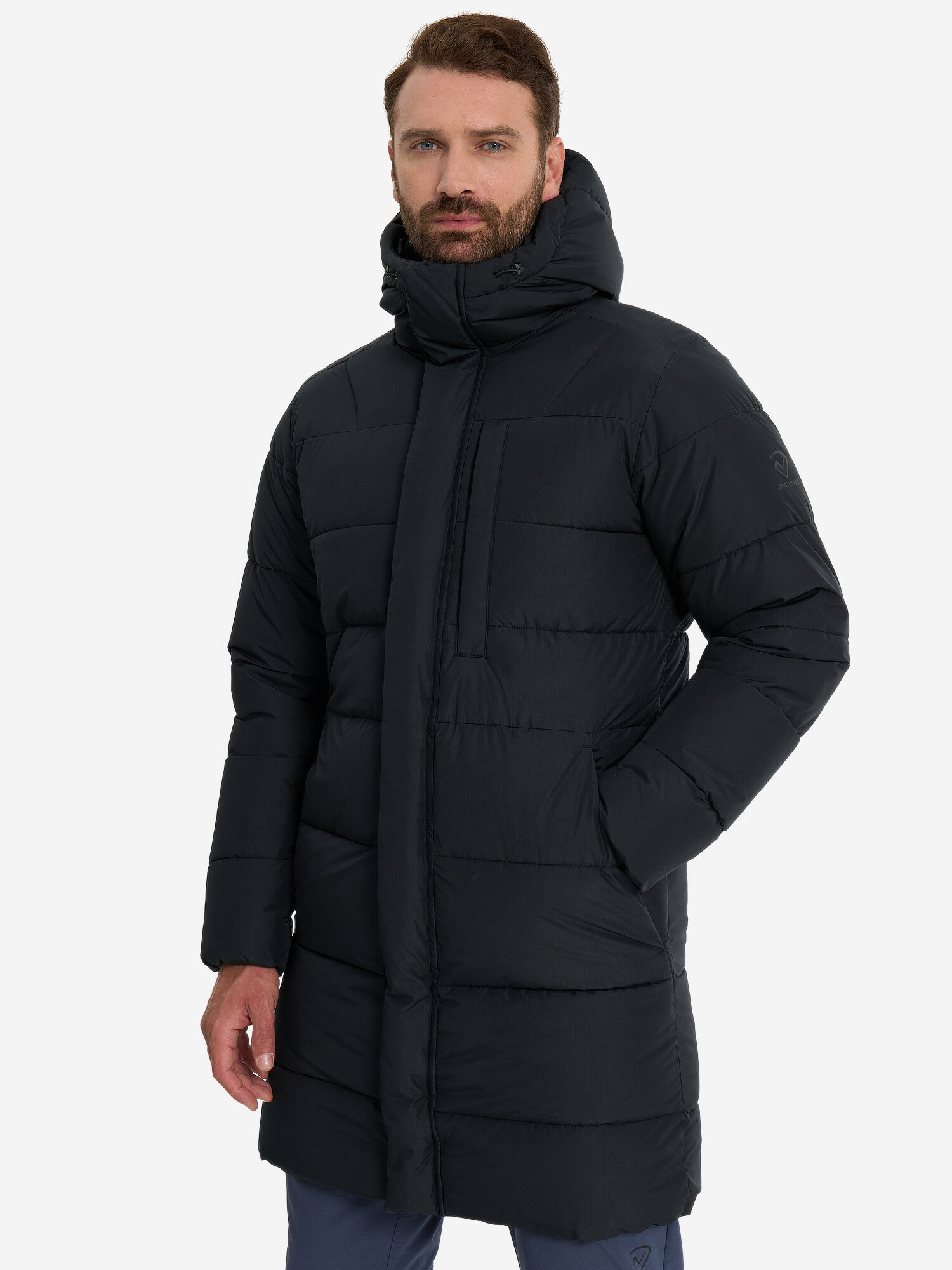 Куртка Northland Men's Travel Fake Down Jacket, размер 46, черный — фото 1