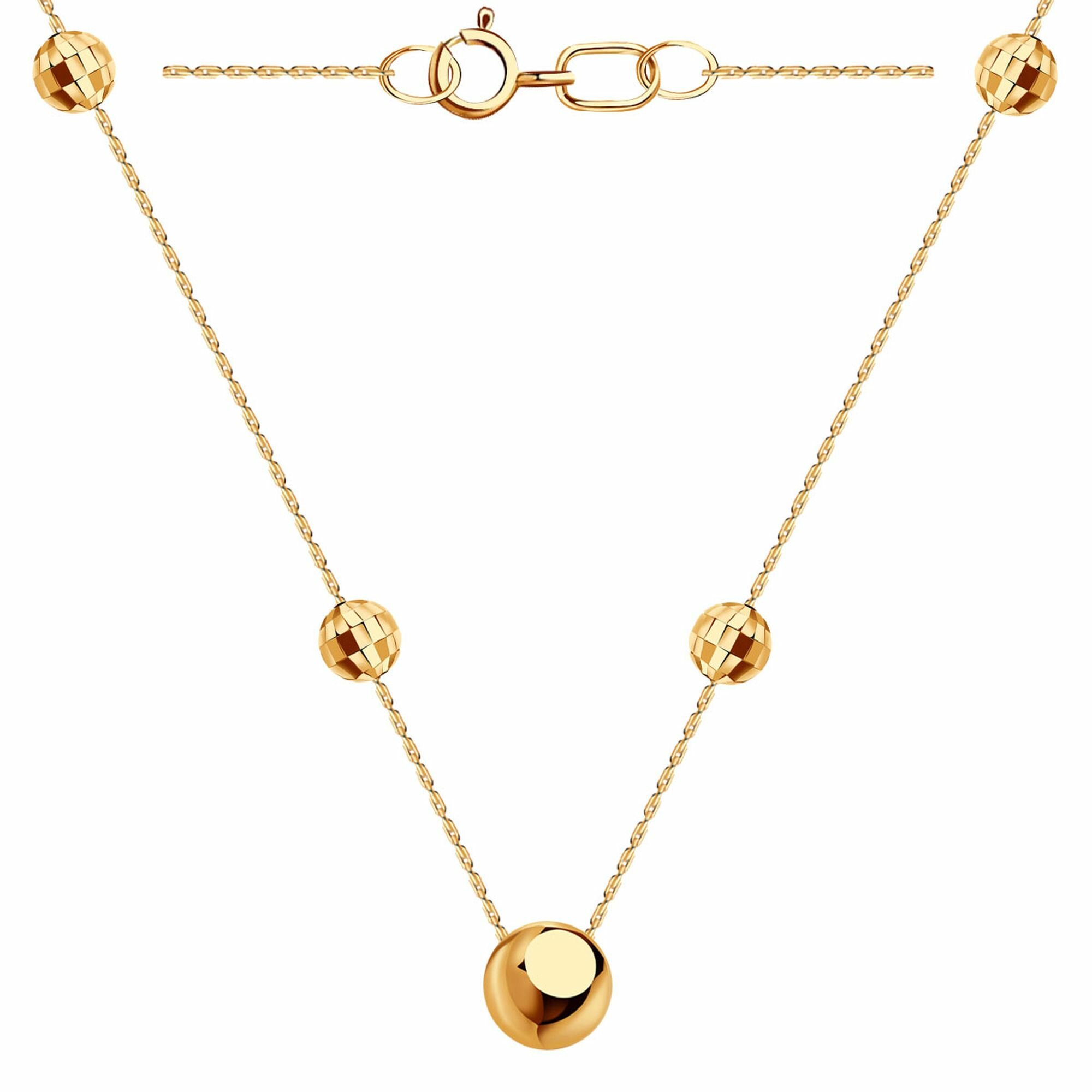 Золотое колье DIAMANT-ONLINE М6035409, 40