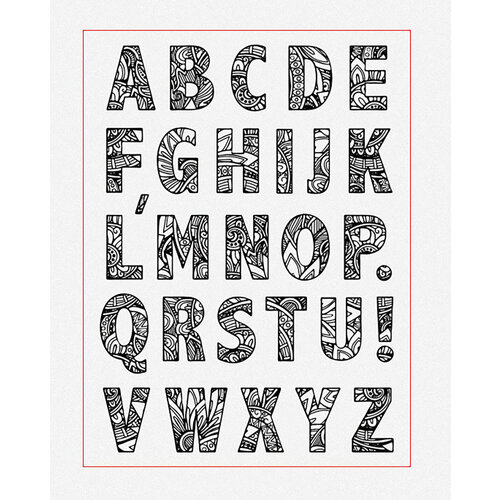 Штамп силиконовый - набор 