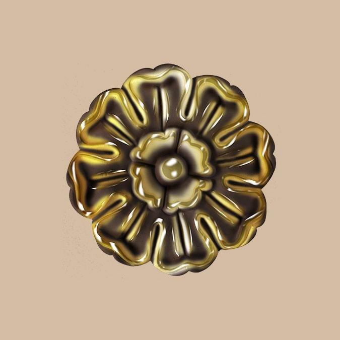 Розетка Потолочная Decomaster 80095-57 В105хШ20хД105 мм / Декомастер.