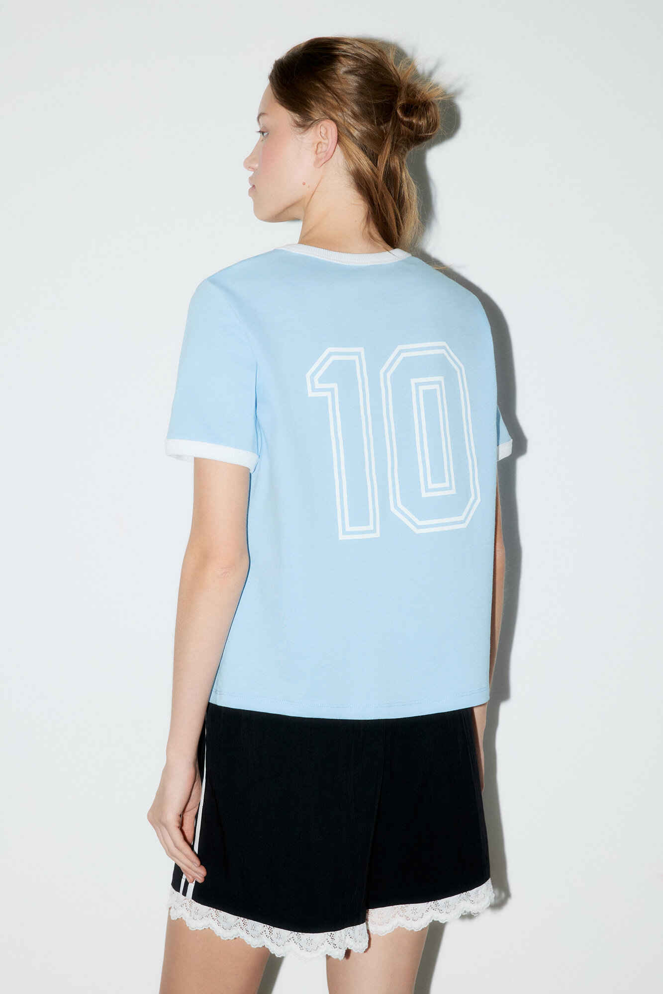 Футболка Befree, размер S, Голубой принт — фото 1