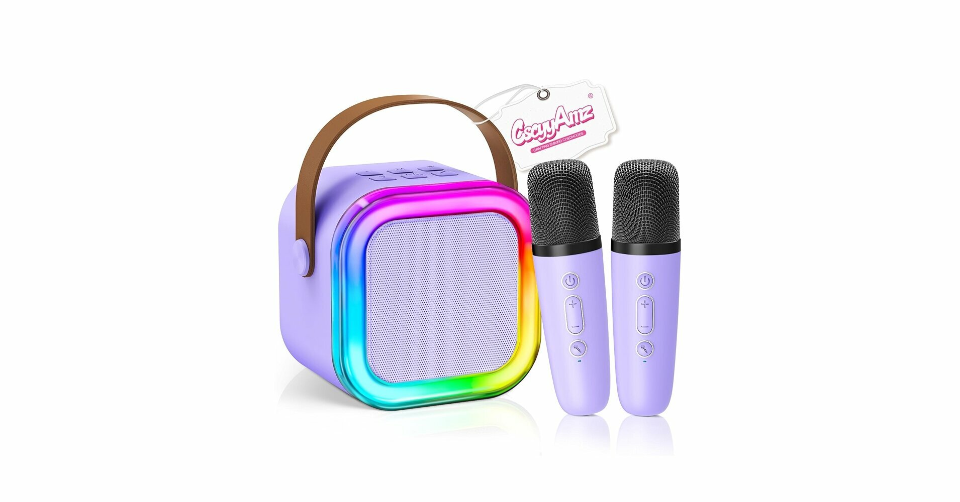 Беспроводные колонки Nillmax NBK104 с микрофоном и музыкальной подсветкой