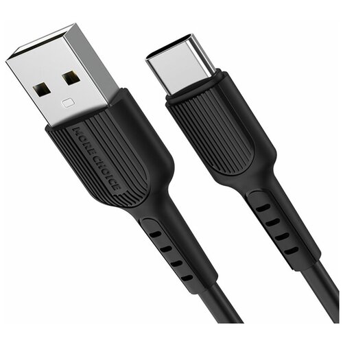 Дата-кабель USB 2.0A для Type-C More choice K26a TPE 1м Black кабель usb more⠀choice для type c k26a 1м