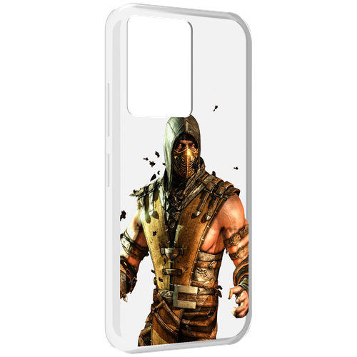 Чехол MyPads Mortal Kombat scorpion для Infinix Note 12 5G X671 / Note 12 Pro 5G задняя-панель-накладка-бампер чехол mypads mortal kombat 2 мужской для infinix note 12 5g x671 note 12 pro 5g задняя панель накладка бампер