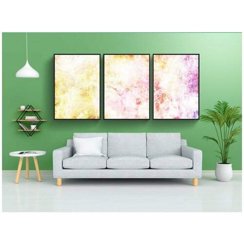 фото Набор модулных постеров для интерьера "весна, задний план, разноцветный" 60x90 см. в тубусе, без рамки lotsprints