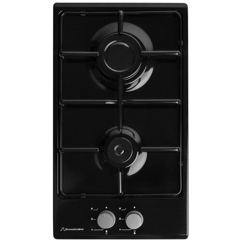 Варочная панель газовая встраиваемая Schaub Lorenz SLK GS3010 30 см черный автоподжиг 2 конфорки 1077900₽