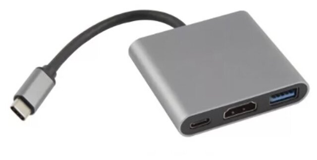 Barn&Hollis Type-C 3in1 для MacBook Grey УТ000027054