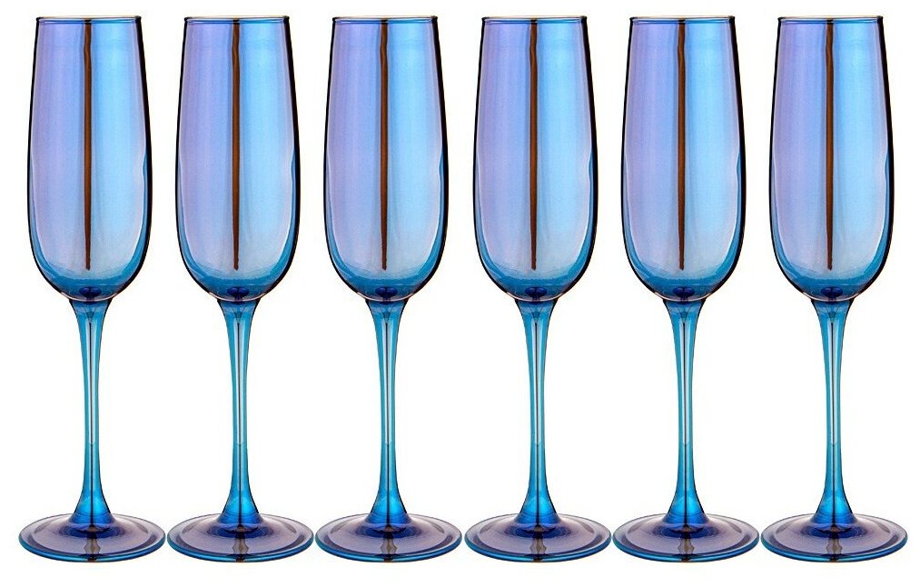 фото Набор бокалов Лазурит, 6 штук, 175 мл (194-740)