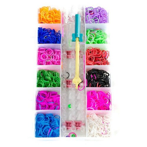 Набор для плетения из резинок 13 ячеек color kit набор для плетения из резинок rz4