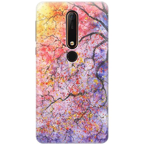 фото Re:pa накладка transparent для nokia 6 (2018) с принтом "лето в ветках"