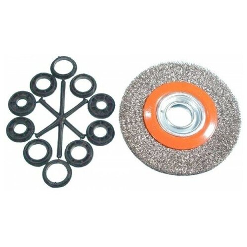 Щетка зачистная Дисковая 150*18*32мм нержав. с перех. втулками (93150)