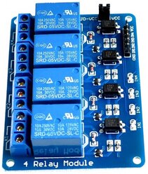 Модуль реле 4-канальный 5V