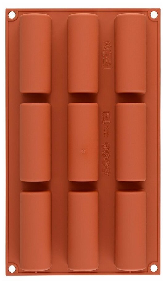Форма для шоколадных конфет силиконовая "Эскимо", 9 ячеек - фотография № 1