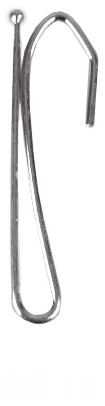 Крючки для штор OLEXDECO однорожковые65 мм металл упаковка 100 штук