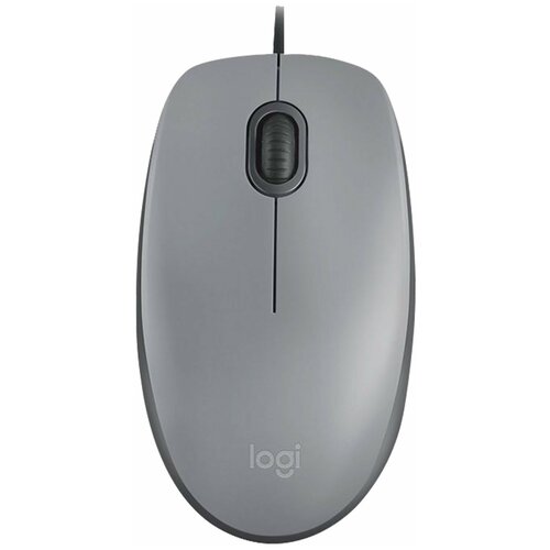 Мышь оптическая проводная Logitech M110 серая 209700₽