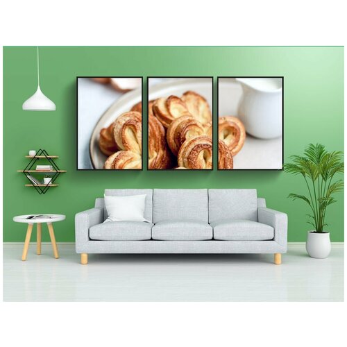 фото Набор модулных постеров для интерьера "печенье, еда, перекус" 60x90 см. в тубусе, без рамки lotsprints