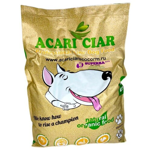 Сухой корм для собак Акари Киар Суперба Актив / Acari Ciar Superba Active (мини гранула) 5 кг акари киар суперба cухой корм для собак acari ciar superba active 5 кг средняя гранула