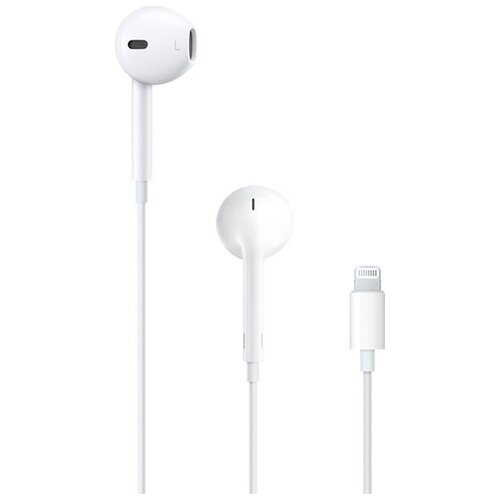Наушники проводные гарнитура для iphone EarPods Lightning белый 490₽