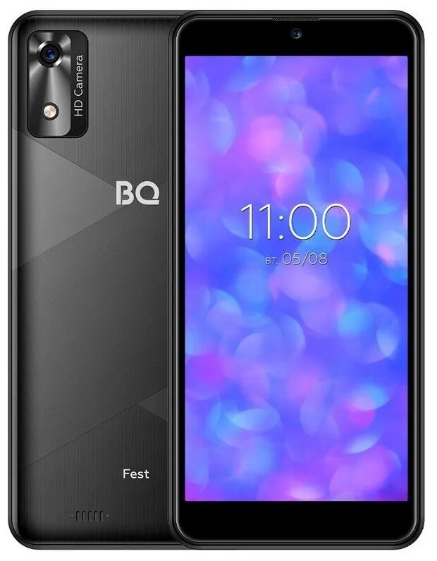 Смартфон BQ Fest 16Gb, 5565L, синий/зеленый - фото №1