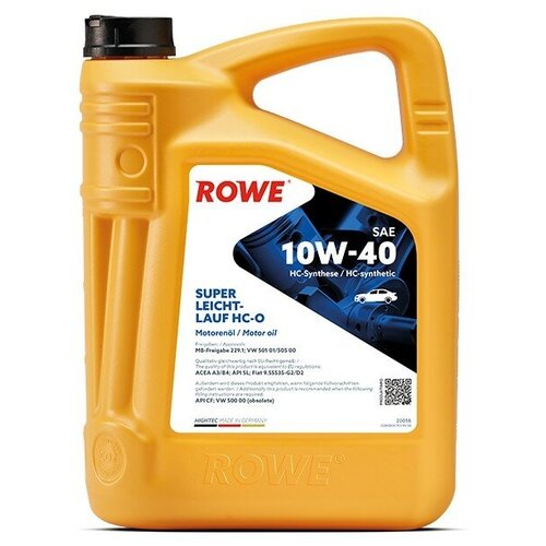 фото Моторное масло rowe hightec super leichtlauf hc-o 10w-40 4л.