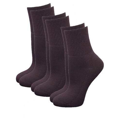 Комплект 3 пары носки женские Гранд SCL67/1 , Чёрный, 23-25