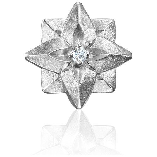 Моносерьга серебряная ORIGAMI LOTOS THING JEWELRY