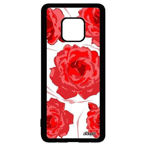 фото Красивый чехол на смартфон // huawei mate 20 pro // "цветы" экзотичный аромат, utaupia, красный