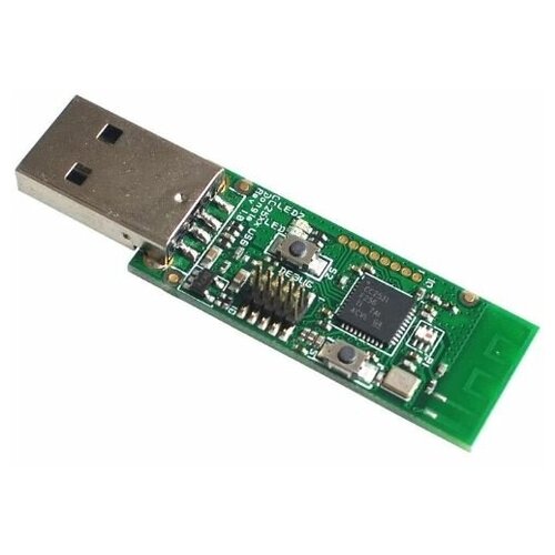 USB ZigBee модуль на микросхеме CC2531 e18 2g4u04b zigbee cc2531 2 4ghz usb zigbee usb rf transmitter and receiver sniffer pcb antenna 8051mcu ism band led indicator