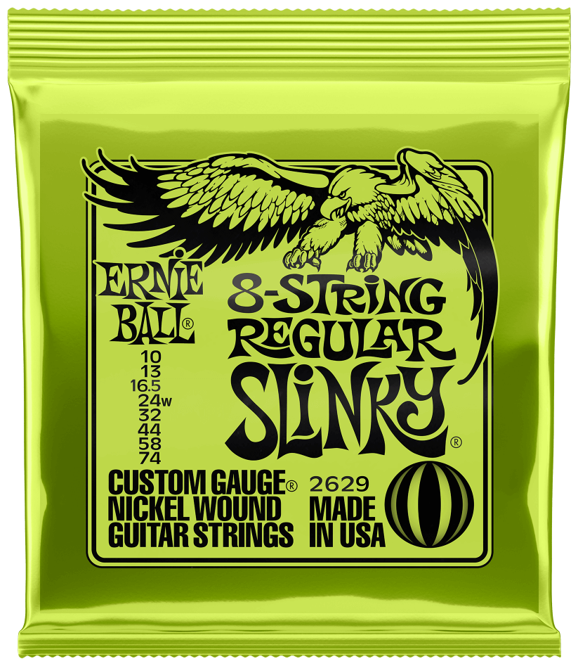 ERNIE BALL 2629 Nickel Wound Slinky Regular 10-74 Струны для 8 струнной электрогитары