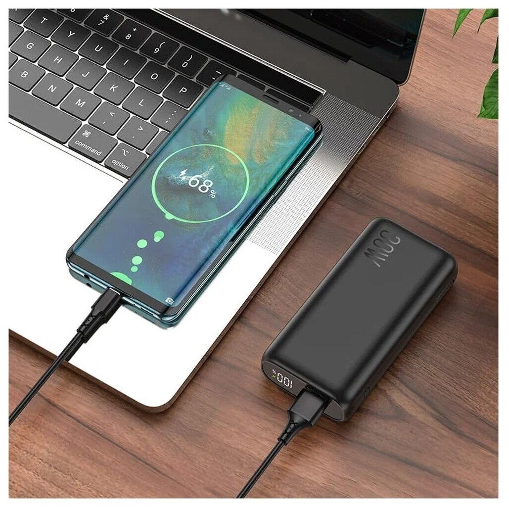 Внешний АКБ HOCO Q5 10000mAh 2USB 3.0A PD 30W+QC3.0 (Black) - фотография № 4