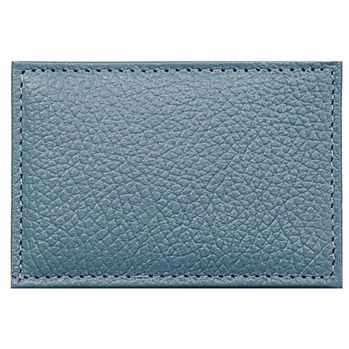 Обложка для проездного билета (пропуска) AROЯA® натуральная кожа, цвет серо- голубой