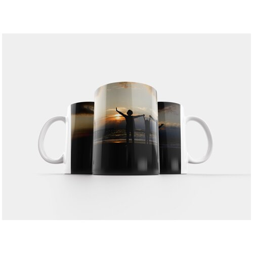 фото Кружка "заход солнца, море, пляж" 320 мл lotsprints