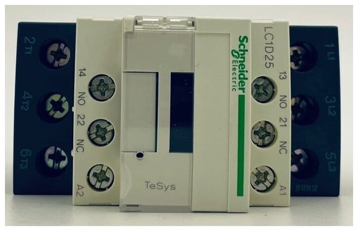 Контактор Schneider Electric TeSys Deco LC1D25M7, 3P, 25A, НЗ+но, 220VAC, 50-60Гц - фотография № 5