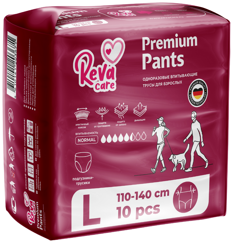 Трусы впитывающие Reva Care Premium Pants