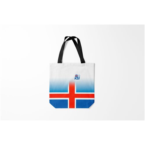 фото Сумка-шоппер / 40х40 см / футбол / сборная исландии ksi iceland sport burnettie