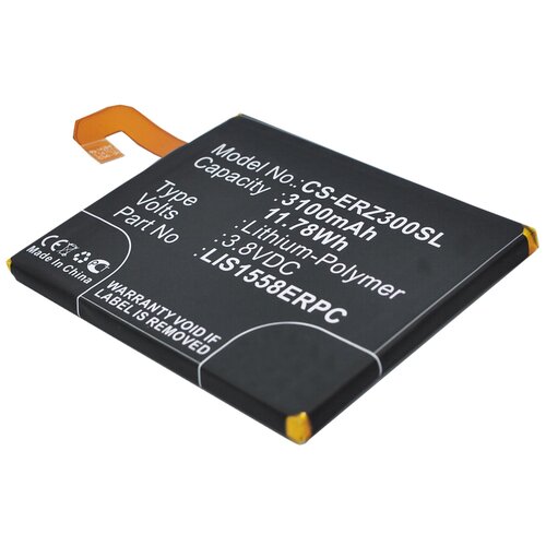 Аккумулятор CS-ERZ300SL LIS1558ERPC для Sony Xperia Z3 D6603 3.8V / 3100mAh / 11.78Wh держатель сим карты для sony xperia z3 d6603 d6633 d6643 d6653 d6616 sim лоток