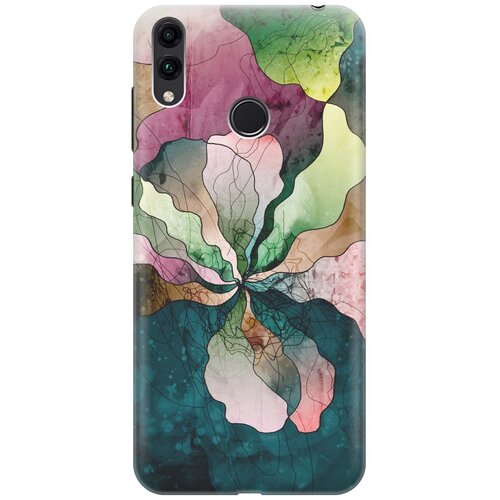 фото Gosso ультратонкий силиконовый чехол-накладка для honor 8c с принтом "прекрасные цвета"
