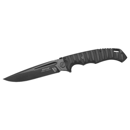 Нож складной Кугуар Black от Нокс, сталь AUS-8, рукоять G10, черный