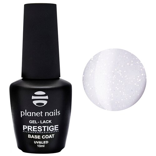 Planet nails Базовое покрытие Prestige Base Shimmer, white, 10 мл planet nails базовое покрытие prestige base shimmer milk 10 мл