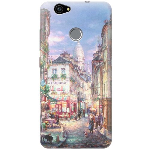 фото Re:pa накладка transparent для huawei nova с принтом "пейзаж монмартра"