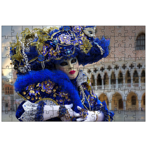 фото Магнитный пазл 27x18см."маска, маска из венеции, венецианский карнавал" на холодильник lotsprints