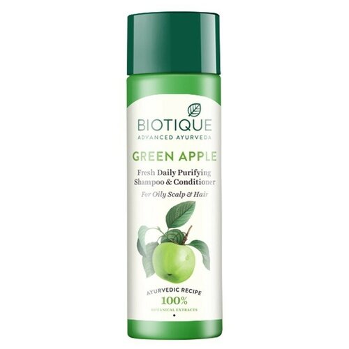 Купить Шампунь и кондиционер Biotique Bio для восстановления волос Зеленое Яблоко, 120 мл