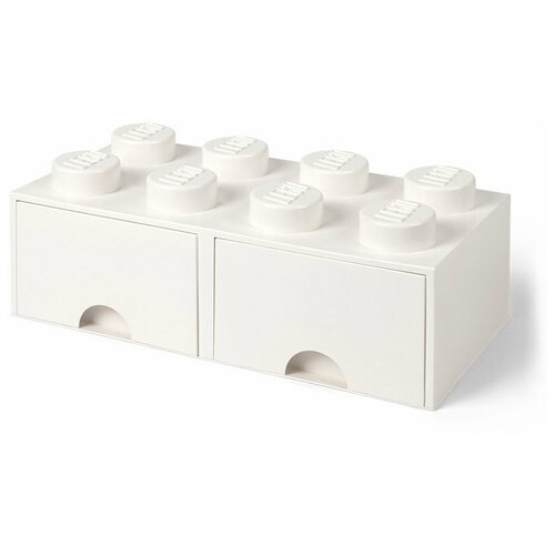 фото Ящик для хранения 8 выдвижной белый, lego