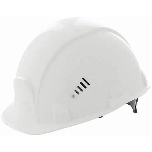 фото Каска защитная росомз сомз-55 визион, ленточная регулировка, текстильное оголовье, белая, 78217
